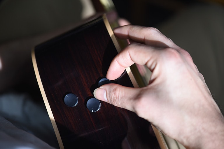 Close-up View of Buttons