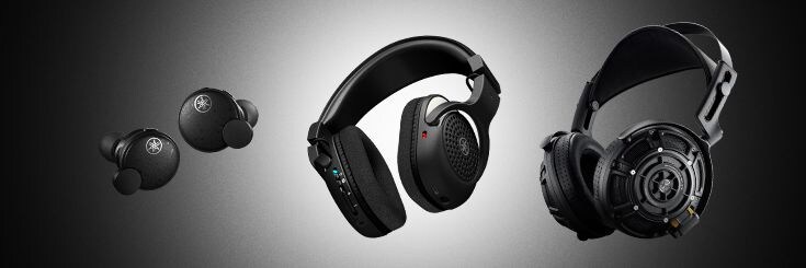 Earphone and two headphones highlighted for this selection